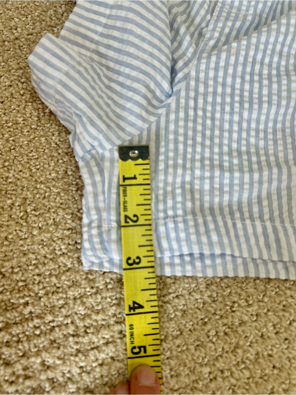 Rae Dunn Pajama Shorts Seersucker Size Medium Lot of 2 - Picture 8 of 9